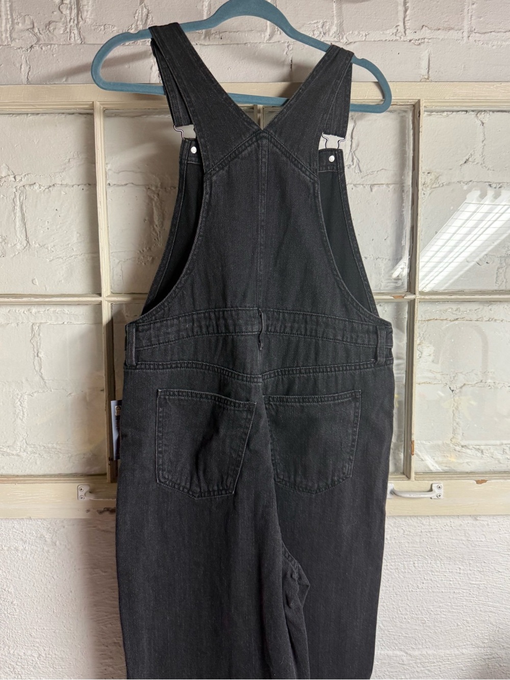 Universal Thread Black Denim Overalls Jumpsuit - Picture 8 of 9